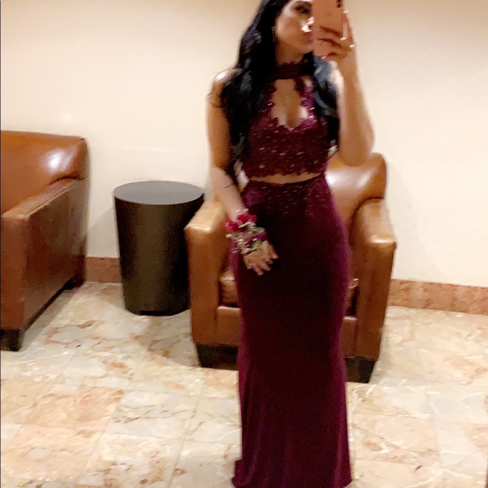 Faviana 2-piece Prom Dress Style 7967